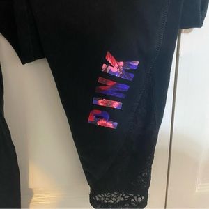 PINK VICTORIA'S SECRET 'leggings size large